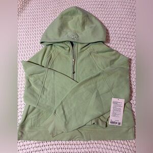 Lululemon scuba oversized half zip hoodie creamy mint